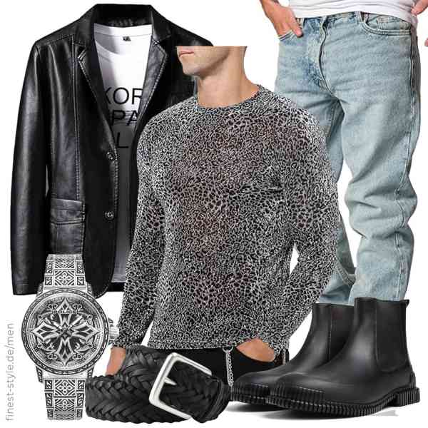 Top herren-Outfit im Finest-Trend-Style für ein selbstbewusstes Modegefühl mit tollen Produkten von Rayiisuy,Casey Kevin,Amaci&Sons,Police,Police,Camper