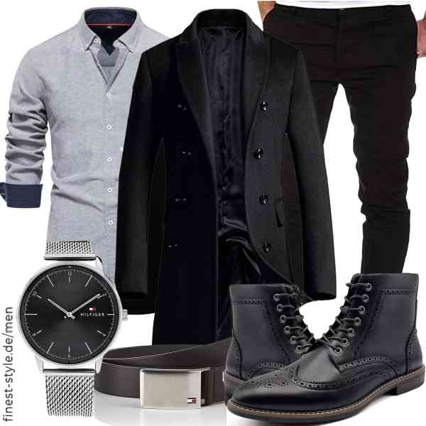 Top herren-Outfit im Finest-Trend-Style für ein selbstbewusstes Modegefühl mit tollen Produkten von ,fovdtaa,Amaci&Sons,Tommy Hilfiger,Tommy Hilfiger,Finishing & Sewing