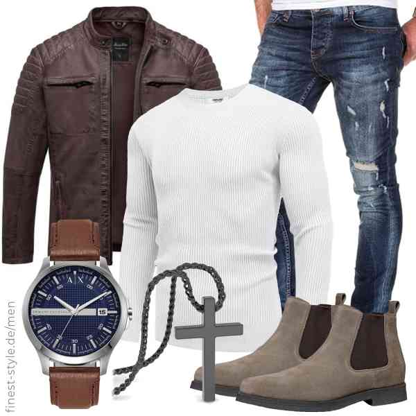 Top herren-Outfit im Finest-Trend-Style für ein selbstbewusstes Modegefühl mit tollen Produkten von Amaci&Sons,COOFANDY,Amaci&Sons,Armani Exchange,SERASAR,Geox
