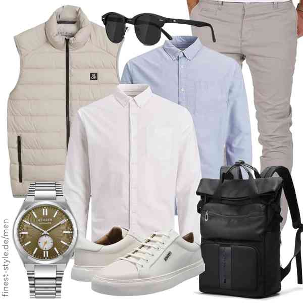 Top herren-Outfit im Finest-Trend-Style für ein selbstbewusstes Modegefühl mit tollen Produkten von Marc O\'Polo,JACK & JONES,Amaci&Sons,Citizen,BG FUTURE AESTHETICS,Joop!