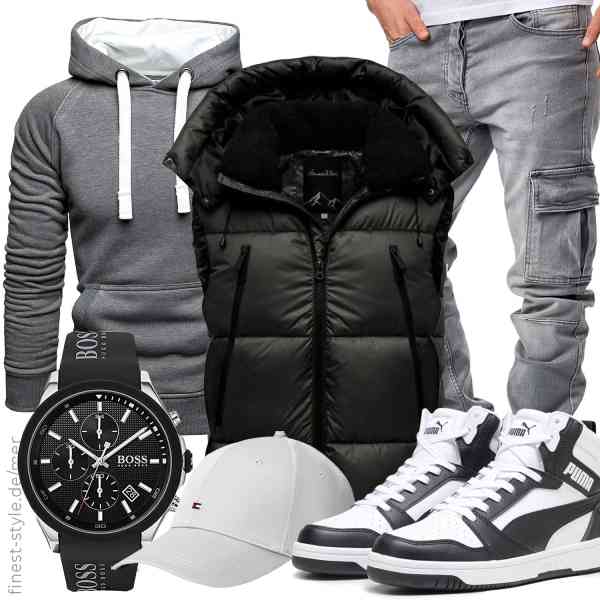 Top herren-Outfit im Finest-Trend-Style für ein selbstbewusstes Modegefühl mit tollen Produkten von Amaci&Sons,Amaci&Sons,Amaci&Sons,BOSS,Tommy Hilfiger,PUMA