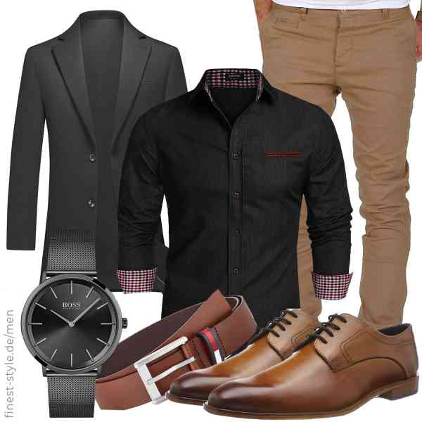 Top herren-Outfit im Finest-Trend-Style für ein selbstbewusstes Modegefühl mit tollen Produkten von KUDMOL,COOFANDY,Amaci&Sons,BOSS,Tommy Hilfiger,bugatti