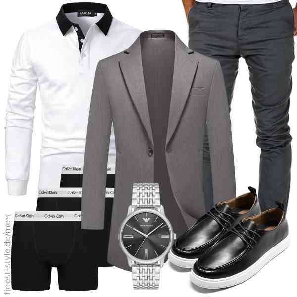Top herren-Outfit im Finest-Trend-Style für ein selbstbewusstes Modegefühl mit tollen Produkten von KUDMOL,APAELEA,Amaci&Sons,Emporio Armani,Calvin Klein,YFFUSHI
