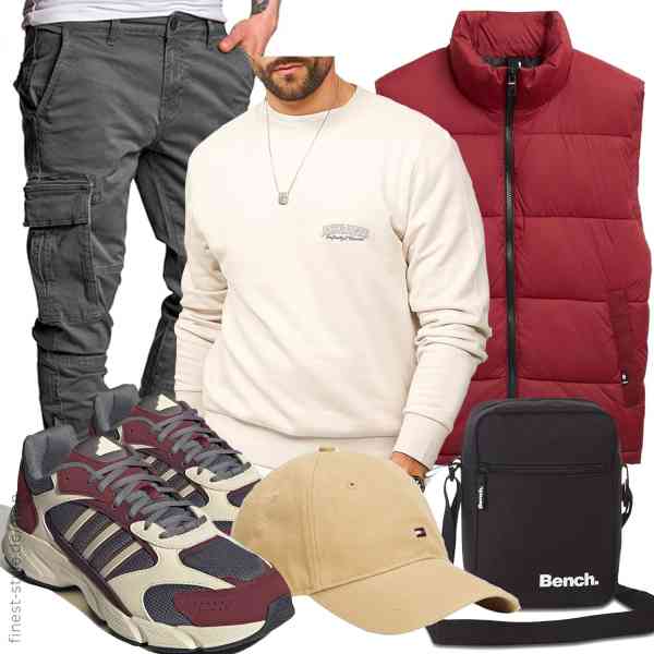 Top herren-Outfit im Finest-Trend-Style für ein selbstbewusstes Modegefühl mit tollen Produkten von TOM TAILOR,JACK & JONES,REPUBLIX,Ragusa-Trade,Tommy Hilfiger,adidas