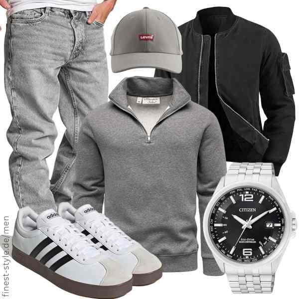 Top herren-Outfit im Finest-Trend-Style für ein selbstbewusstes Modegefühl mit tollen Produkten von HOTIAN,Amaci&Sons,Amaci&Sons,Citizen,Levi\'s,adidas