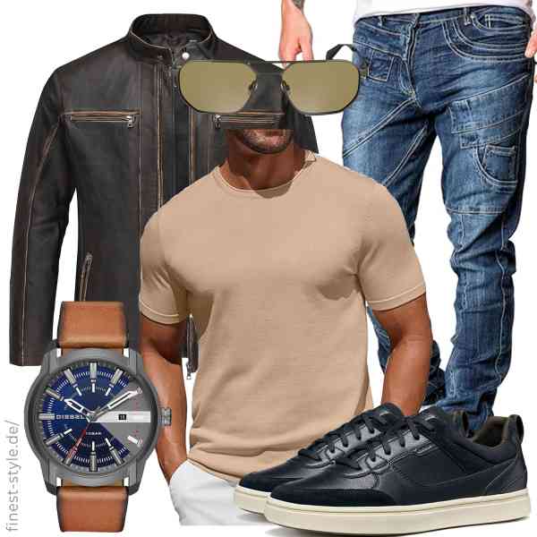 Top herren-Outfit im Finest-Trend-Style für ein selbstbewusstes Modegefühl mit tollen Produkten von Amaci&Sons,COOFANDY,Amaci&Sons,Diesel,Calvin Klein Jeans,Geox