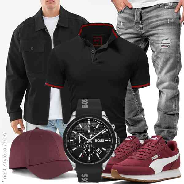 Top herren-Outfit im Finest-Trend-Style für ein selbstbewusstes Modegefühl mit tollen Produkten von ,Amaci&Sons,Amaci&Sons,BOSS,PUMA,PUMA