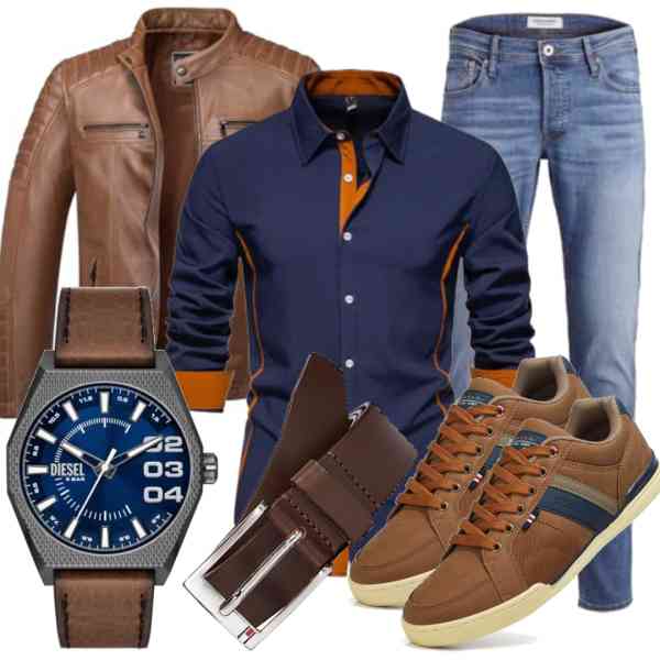 Top herren-Outfit im Finest-Trend-Style für ein selbstbewusstes Modegefühl mit tollen Produkten von ,,JACK & JONES,Diesel,Tommy Hilfiger,AX BOXING