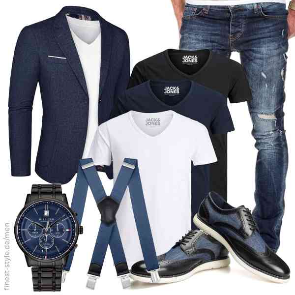 Top herren-Outfit im Finest-Trend-Style für ein selbstbewusstes Modegefühl mit tollen Produkten von ,JACK & JONES,Amaci&Sons,Tommy Hilfiger,Decalen,JITAI