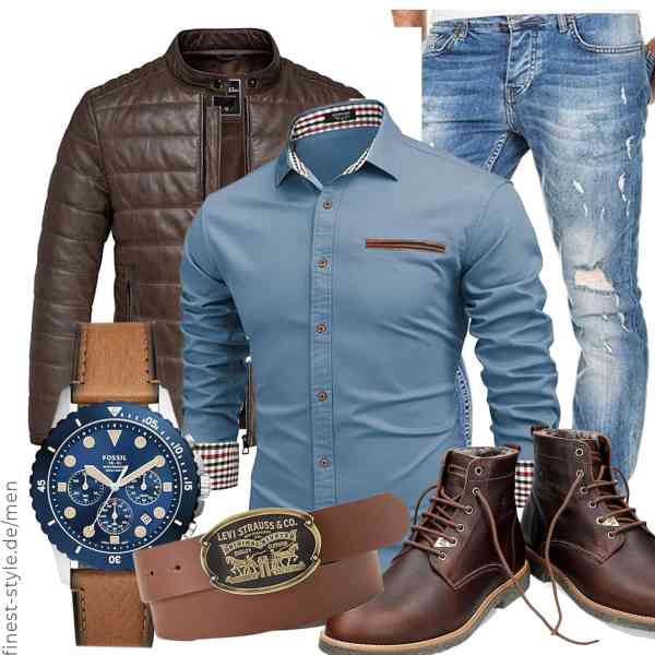 Top herren-Outfit im Finest-Trend-Style für ein selbstbewusstes Modegefühl mit tollen Produkten von Panama Jack,Amaci&Sons,COOFANDY,Amaci&Sons,Fossil,Levi\'s,Panama Jack,Amaci&Sons,COOFANDY,Amaci&Sons,Fossil,Levi\'s,Panama Jack