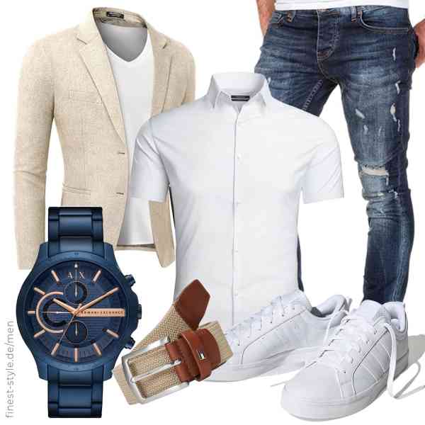 Top herren-Outfit im Finest-Trend-Style für ein selbstbewusstes Modegefühl mit tollen Produkten von adidas,COOFANDY,,,Armani Exchange,Tommy Hilfiger,adidas,COOFANDY,,,Armani Exchange,Tommy Hilfiger,adidas